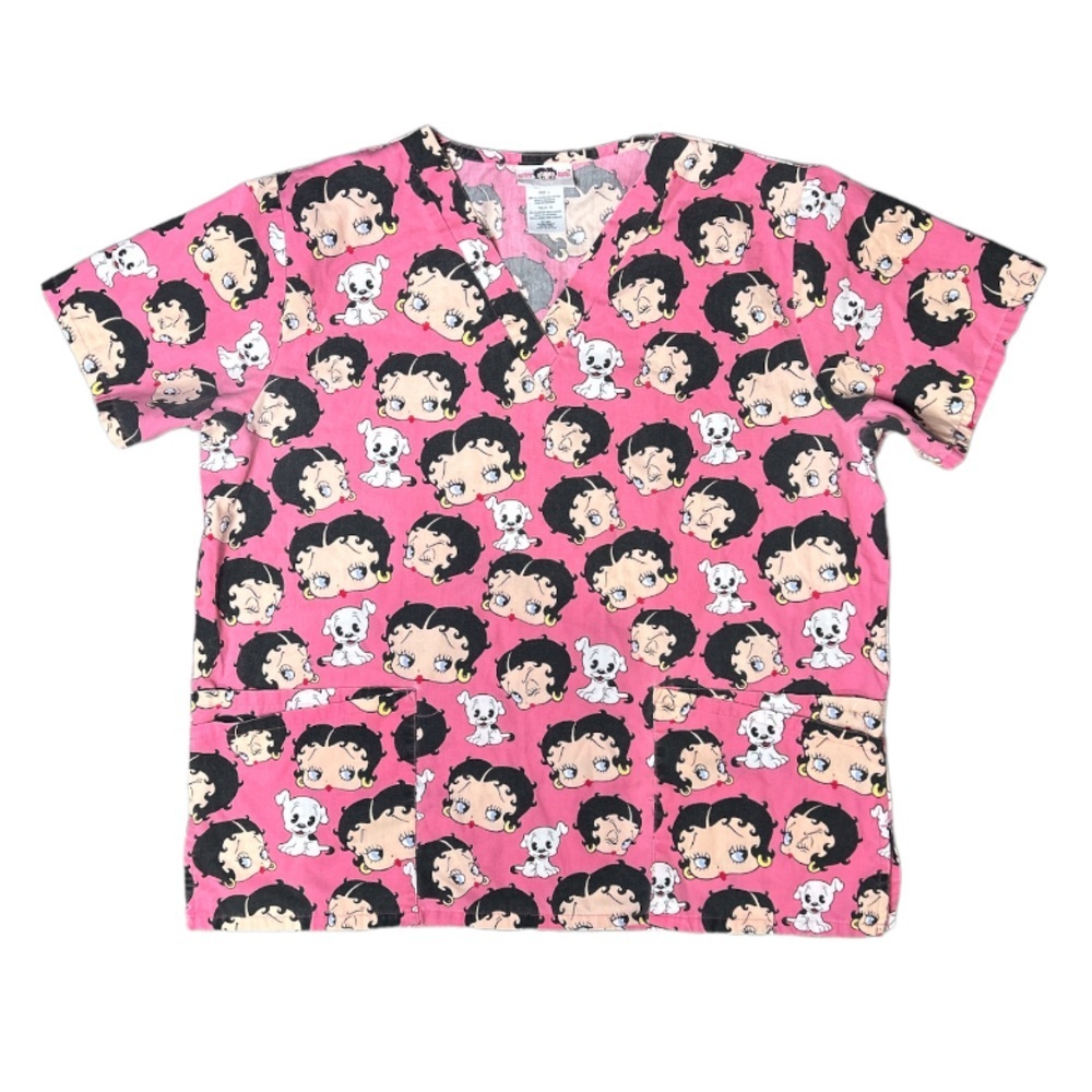 Betty Boop Scrub Top